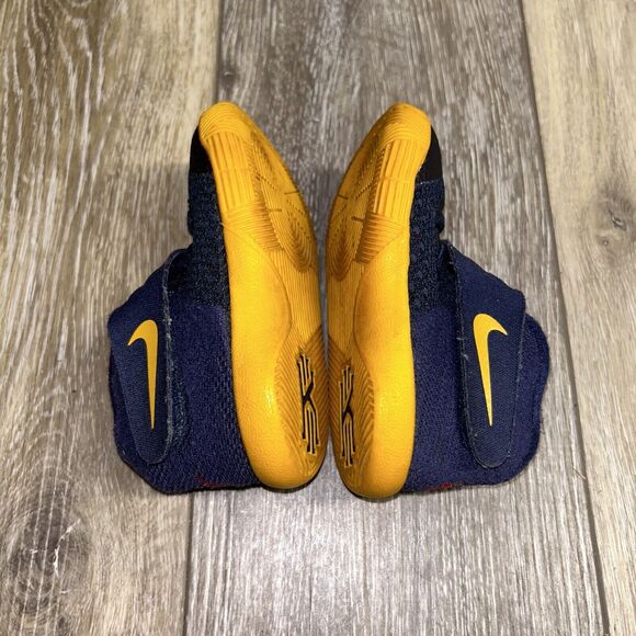 Nike Kyrie 2 Blue Yellow Toddler Youth US Size 5C Basketball Shoes 827281-447 - Picture 9 of 11